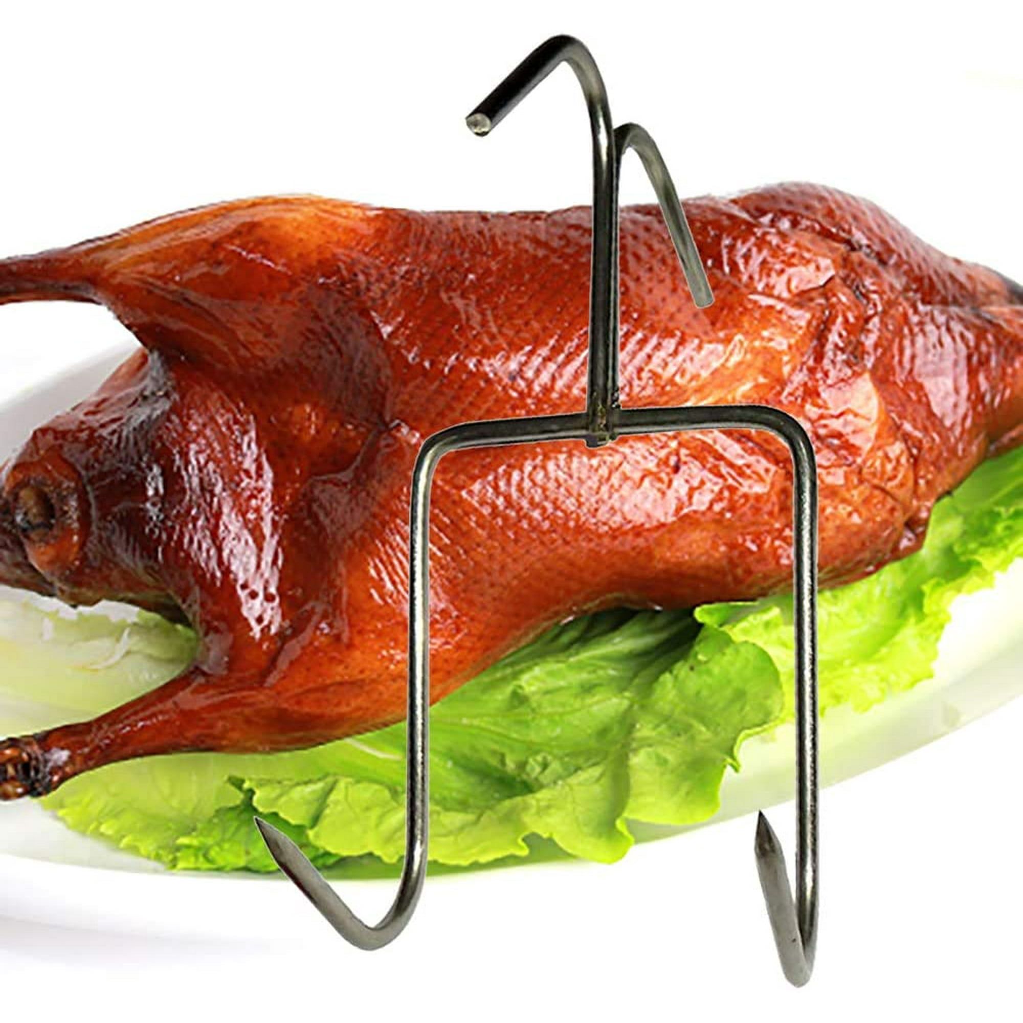 8PCS 11-inch Double Meat Hooks,Alele Stainless Steel Meat Hook Roast Duck Bacon Shop Hook BBQ Grill Hanger Cooking Tools Accessories for Peking Duck 8PCS 11-inch Double Meat Hooks,Alele Stainless Steel Meat Hook Roast Duck Bacon Shop Hook BBQ Grill Hanger Cooking Tools Accessories for Peking Duck